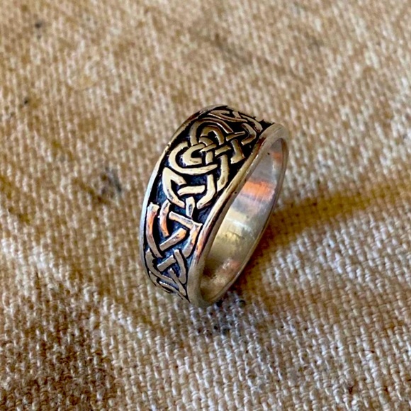 Vintage Jewelry Vintage Sterling Silver Irish Celtic Knot Heart